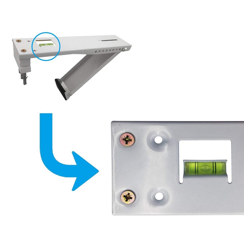 Air Jade Window Air Conditioner Bracket, Up to 85 lbs, Designed to Fit 5,000 to 12,000 BTU Sized Small Unit, Light Duty Universal AC Support Brackets (S) - Image 3